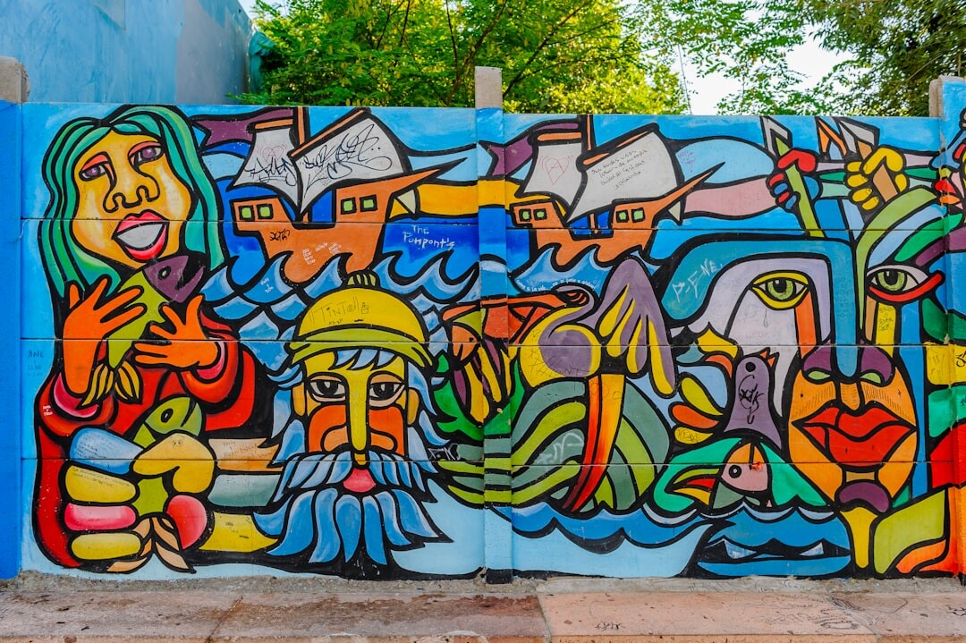 Portrait of a Chilean muralist artist